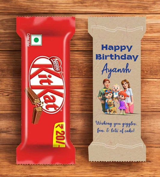 Customizable KitKat Wrapper For Birthdays