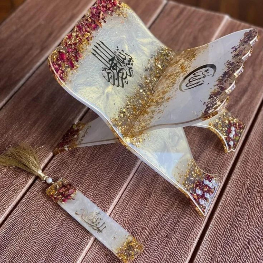 Resin Quran Stand – Handmade, Elegant & Durable